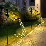 Solar Watering Can Lights Outdoor – Metal Garden Fairy Lantern