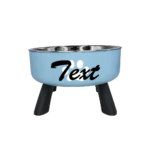 Personalized Stainless Steel Elevated Dog Bowl | Neck Protection & Anti-Slip