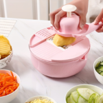 12-in-1 Vegetable Chopper Pro & Mandoline Slicer with Container