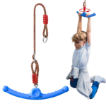 360-Degree Rotating Whirlwind Swing for Arm Fitness & Gyms - Blue