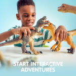 6-Piece Soft Jumbo Dinosaur Figures with Educational Book Ages 1+