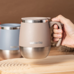 17 oz Double-Wall Insulated Coffee Mug with Lid – Stainless Steel Cup - Blue