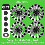 4PCS Wheel Cover Design For Tesla Model 3 Highland 2024-2026 18 Inch Right＆Left Hubcaps Storm Style Wheel Cover Accessories - Image 8