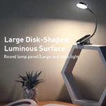 Baseus LED Clip Table Lamp Stepless Dimmable Wireless Desk Lamp Touch USB Rechargeable Reading Light LED Night Light Laptop Lamp - Image 2