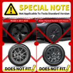 4PCS Wheel Cover Design For Tesla Model 3 Highland 2024-2026 18 Inch Right＆Left Hubcaps Storm Style Wheel Cover Accessories - Image 2