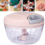 Manual Food Chopper & Garlic Mincer 17 oz / 30 oz - PINK