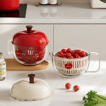 Rotating Double-Layer Vegetable Spinner & Washing Basin Set