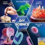 130+ Experiments Jumbo Science Kit with Crystal Growing & Glowing Bulb
