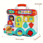 54-in-1 Busy Board Sensory Toy for Toddlers Ages 18M+ - Busy Board Car
