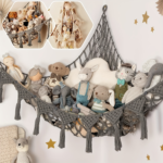 Extra Large Plush Toy Mesh Hammock – Stuffed Animal Storage Net