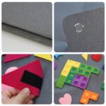 Large Felt Geometric Toy Set 41&quote; x 29.5&quote; – DIY Craft Kit