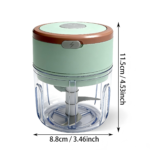Electric Mini Food Chopper & Garlic Processor – USB Rechargeable