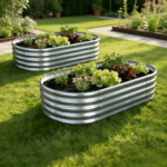 Galvanized Raised Garden Beds 2-Pack – Outdoor Planter Boxes