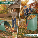 62-Gallon Collapsible Lawn & Leaf Bag – Dustpan Yard Waste Collector