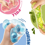 Dimple Fidget Bar & Fruit Stress Ball Set – Vaseline Texture