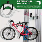 Heavy-Duty Metal Garden Hose Holder – Wall-Mounted Iron Reel