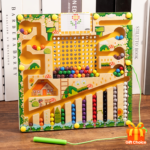 Magnetic Color & Number Maze Toy for Toddlers & Kids