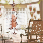 Metal Butterfly Wind Chime for Outside – Garden Memorial Chimes