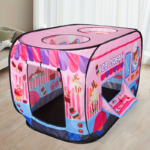 Kids Pink Ice Cream Truck Pop-Up Playhouse Tent for Girls - Ice Cream