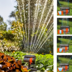 16-Nozzle Oscillating Lawn Sprinkler – 180° Rotatable Head