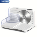 200W Electric Deli Meat Slicer 0–15mm Adjustable Thickness - White