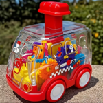 3-Pack Transparent Gear Toy Cars for Kids – Interactive Concept Cars