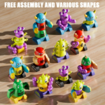 Magnetic Robot Stacking Toys for Kids with Storage Box