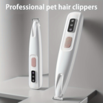 Dog Paw Trimmer with LED Light – Low-Noise Pet Hair Clipper