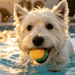 3-Pack Glow-in-the-Dark Squeaky Dog Ball Toys Bite-Resistant