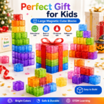 35-Piece Clear Magnetic Building Cubes 1-Inch / 0.98&quote; for Kids