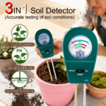 3-in-1 Soil Meter: pH, Moisture & Fertility Tester Battery-Free - Deep Green