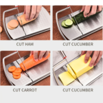 Stainless Steel Cheese Slicer & Butter Cutter with Measurements