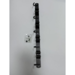 Stainless Steel Mop and Broom Holder – Heavy-Duty Wall Mount Rack - Black