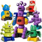 Magnetic Robot Stacking Toys for Kids with Storage Box