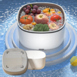 Ultrasonic Fruit & Vegetable Washer with OH Ion Cleaner - White