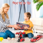 1:18 RC Transforming Robot Car Toy – 360° Drift Remote Control Car