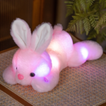 Light-Up Bunny LED Plush Stuffed Animal – Soft Glow Night Light Toy & Birthday Gift for Toddler Girls - Image 2