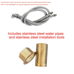Stainless Steel Waterfall Bathroom Faucet – Hot & Cold Single Hole