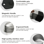 16-Piece Magnetic Stainless Steel Measuring Cups & Spoons Set