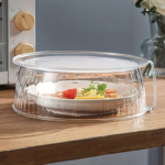 Stackable Microwave Splash Guard Cover – Heat Resistant 360°