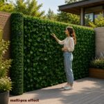 5-Panel Artificial Greenery Wall 60&quote;x40&quote; – Privacy Fence Screen