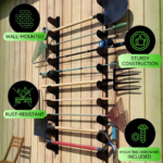 Broom & Garden Tool Holder Wall Mount – Heavy-Duty Storage Hanger
