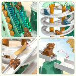 Dinosaur Stair Climbing Track Toy Set with Lights & Music Ages 3+