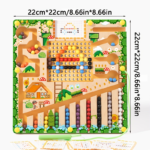 Magnetic Color & Number Maze Toy for Toddlers & Kids