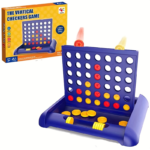 Classic Connect Four Line Game – Portable 4-in-a-Row Family Board Game