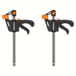 AIRAJ 4-Inch Quick-Release F-Clamps for Woodworking & DIY - 2pcs
