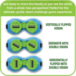 Upside-Down Goggles Party Game with Challenge Cards