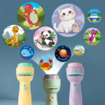 Kids Flashlight Projector Toy – Animal, Dinosaur & Marine Patterns