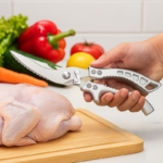 Heavy Duty Carbon Steel Kitchen Shears for Poultry & Meat