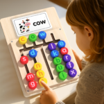 Letter Matching & Spelling Game with 12 Double-Sided Cards